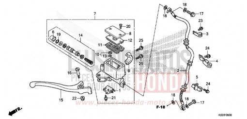 FRONT BRAKE MASTER CYLINDER SH150G de 2016